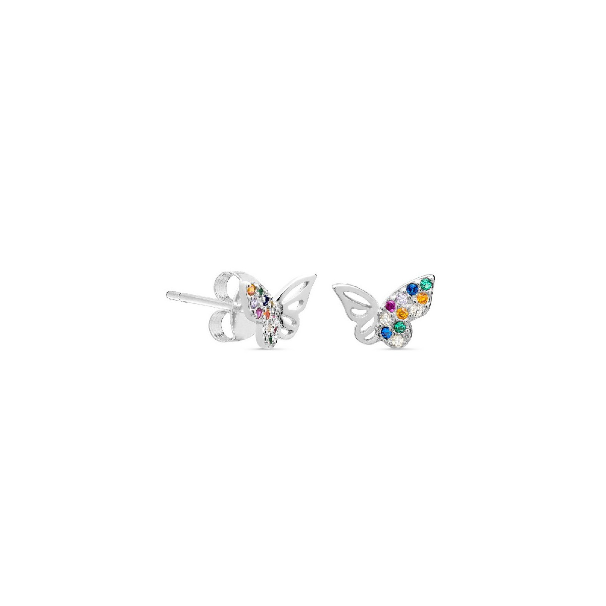 PEND. MARIPOSA MITAD LISA MITAD CZ MULTI - PE5536/24
