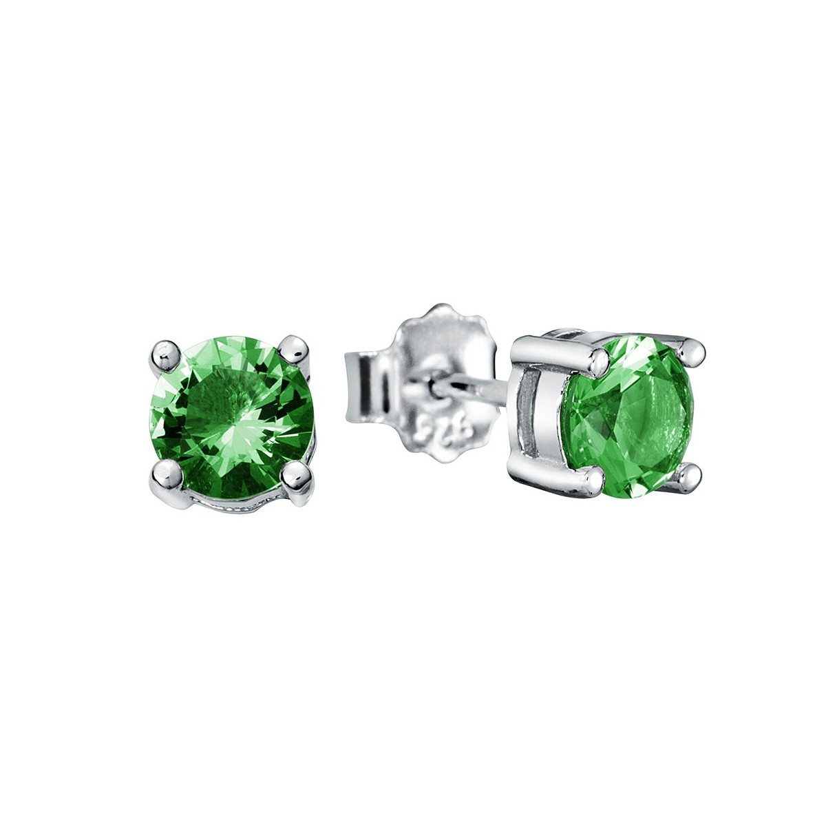 PENDIENTE CIRCONITA 6MM 4 GARRAS - PE4584/16