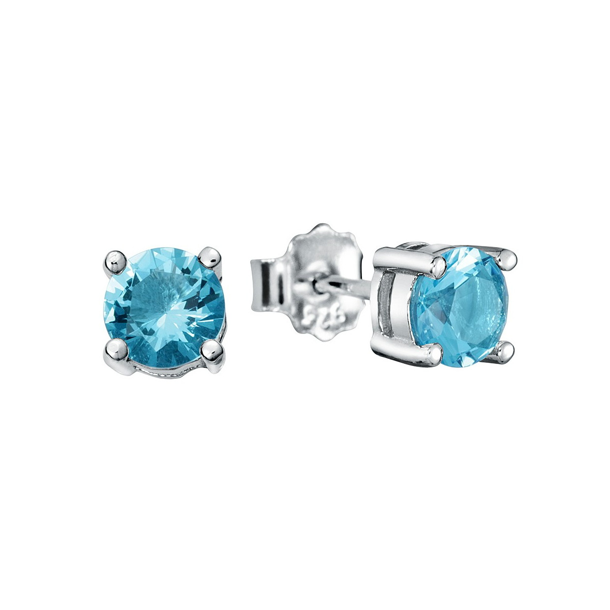 PENDIENTE CIRCONITA 6MM 4 GARRAS - PE4584/18