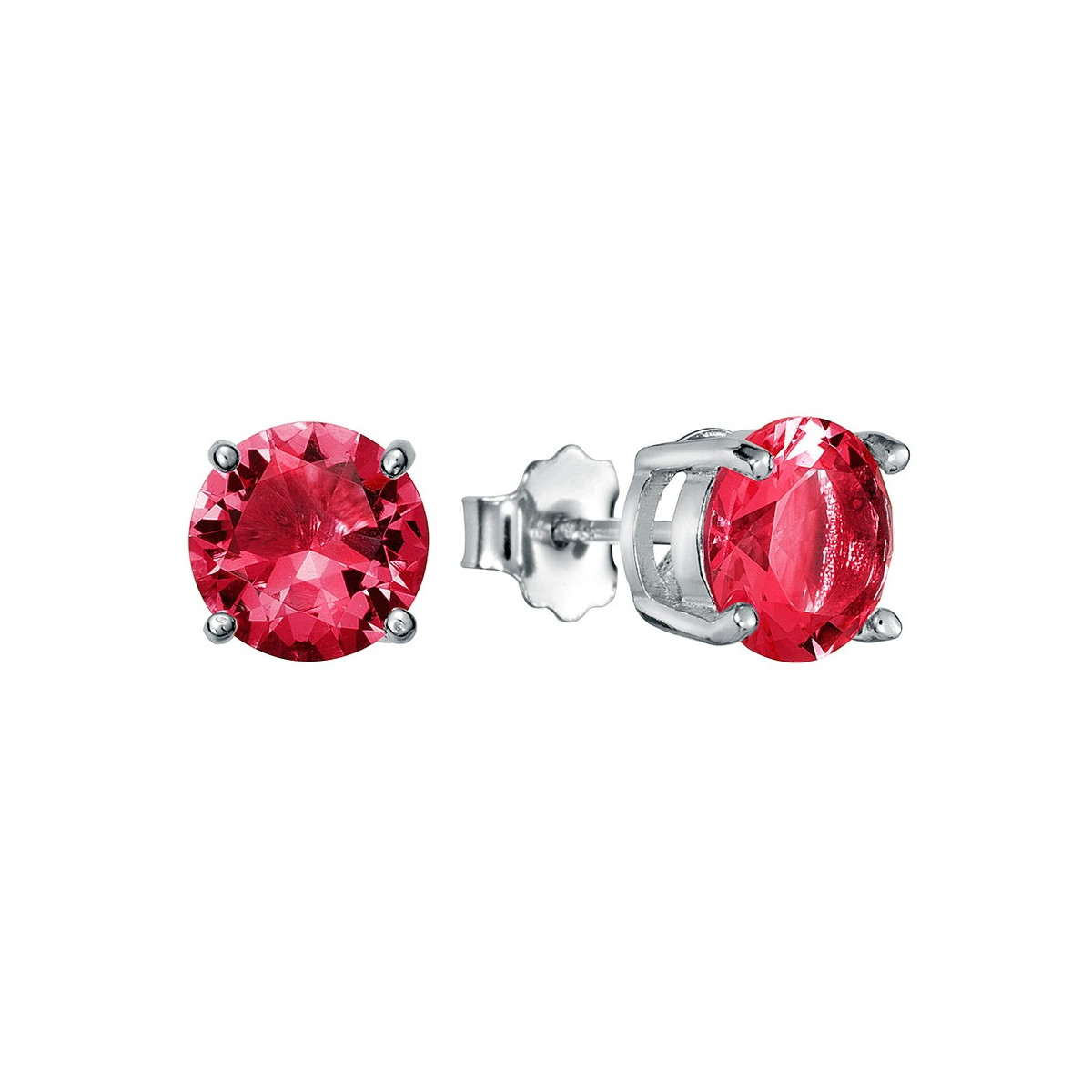 PENDIENTE CIRCONITA 8MM 4 GARRAS - PE4585/13