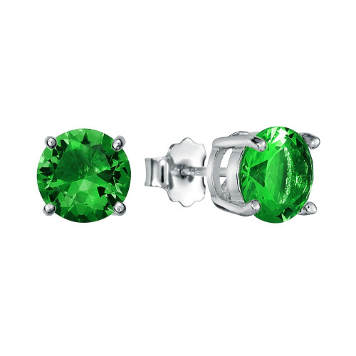 PENDIENTE CIRCONITA 8MM 4 GARRAS - PE4585/16