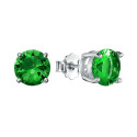 PENDIENTE CIRCONITA 8MM 4 GARRAS - PE4585/16