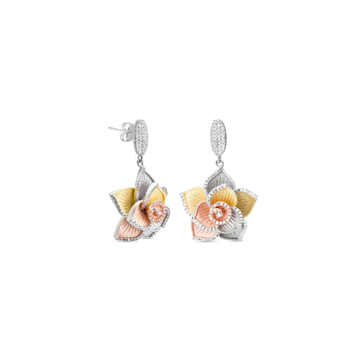 PENDIENTE FLOR PETALOS - PE5583