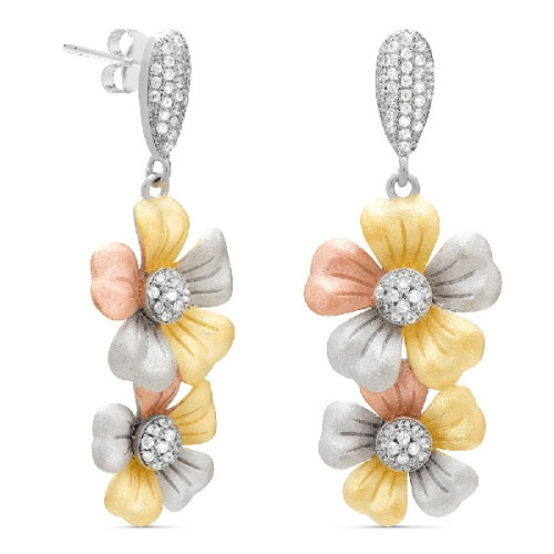 PENDIENTE 2 FLORES DE 5 PETALOS - PE5584