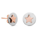 PENDIENTE CIRCULO + ESTRELLA ROSE - PE5561OR