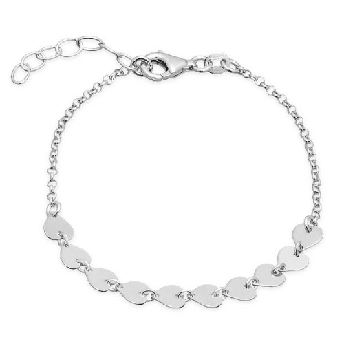 PULSERA CORAZONES EN LINEA - PU4804
