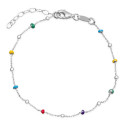 PULSERA CADENA BOLAS ESMALTADAS - PU4813