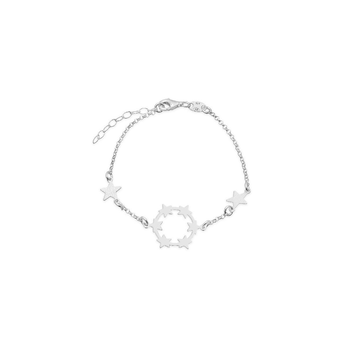 PULSERA CIRCULO ESTRELLAS + 2 ESTRELLAS - PU4816R PULSERA CIRCULO ESTRELLAS + 2 ESTRELLAS - PU4816R
