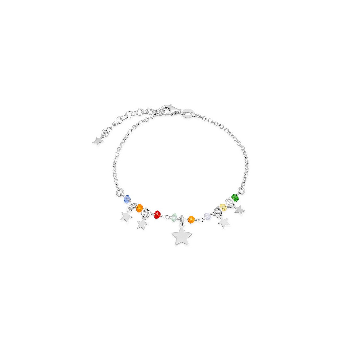 PULSERA MULTICOLOR ESTRELLAS COLGANDO - PU4946