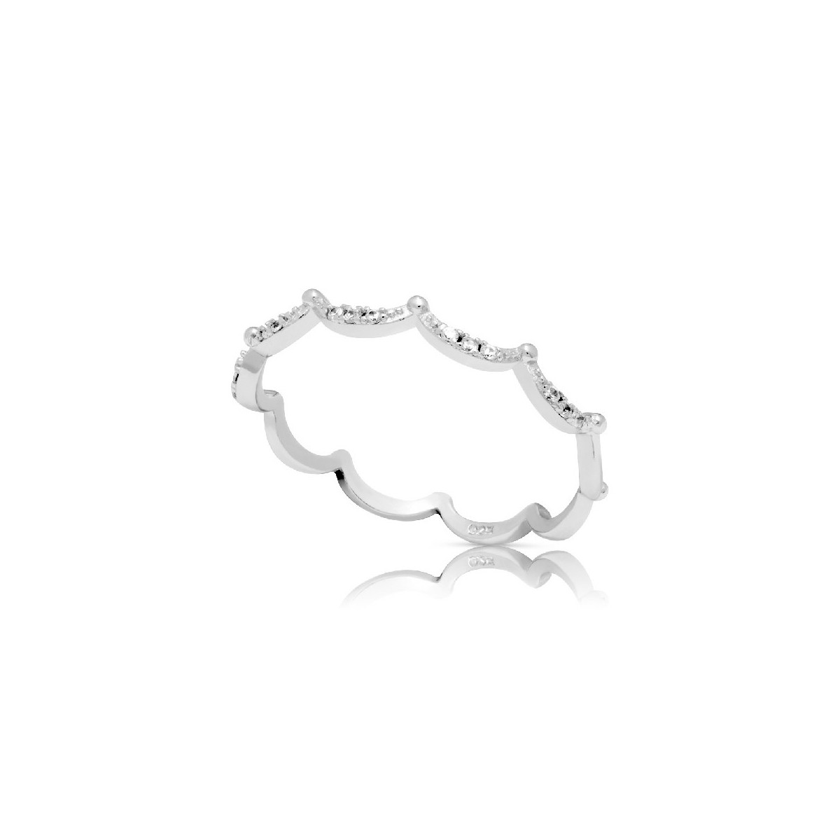 ANILLO CORONA MITAD CIRCONITAS - SO1429