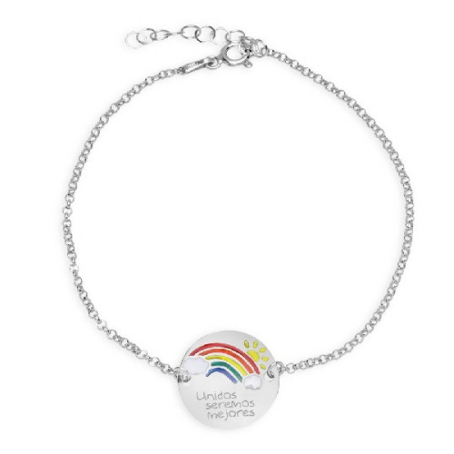 PULSERA ARCO IRIS, UNIDOS SEREMOS MEJORES. - PU4976R