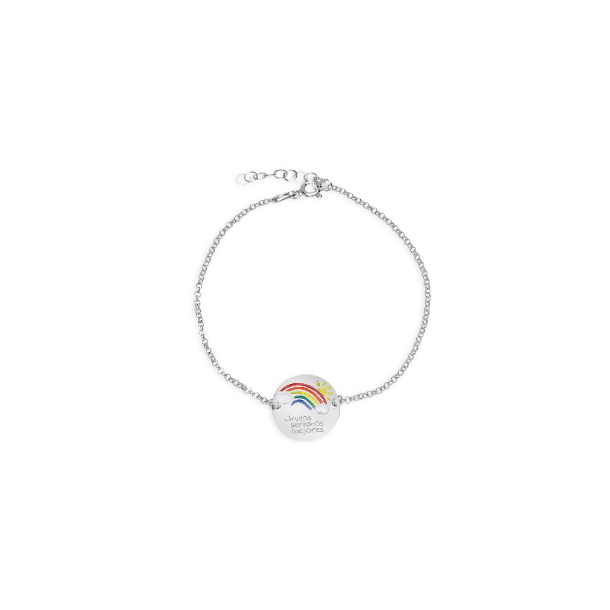 PULSERA ARCO IRIS, UNIDOS SEREMOS MEJORES. - PU4976R