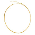 GARGANTILLA PLANA 3MM CHOCKER 33+8 CM CHAPADO DORADO - GA1501CH