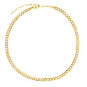 GARGANTILLA BARBADA HUECA CHOCKER 33+8 CM CHAPADA DORADO - GA1502CH