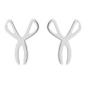 PENDIENTE TIJERAS PLATA LISA T-3 - PE5746