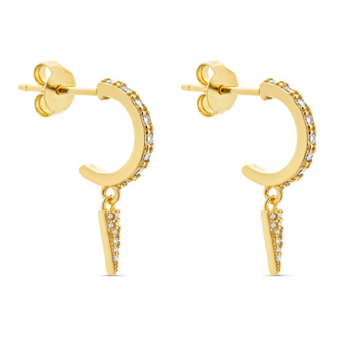 PENDIENTE ARO PRESION CZ + PUNTA DE CZ - PE5750/04CH