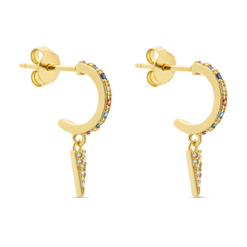 PENDIENTE ARO PRESION MULTI CZ + PUNTA DE CZ - PE5750/24CH