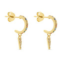 PENDIENTE ARO PRESION MULTI CZ + PUNTA DE CZ - PE5750/24CH