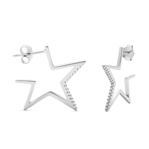 PENDIENTE ESTRELLA SILUETA CZ PRESION - PE5778