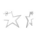 PENDIENTE ESTRELLA SILUETA CZ PRESION - PE5778