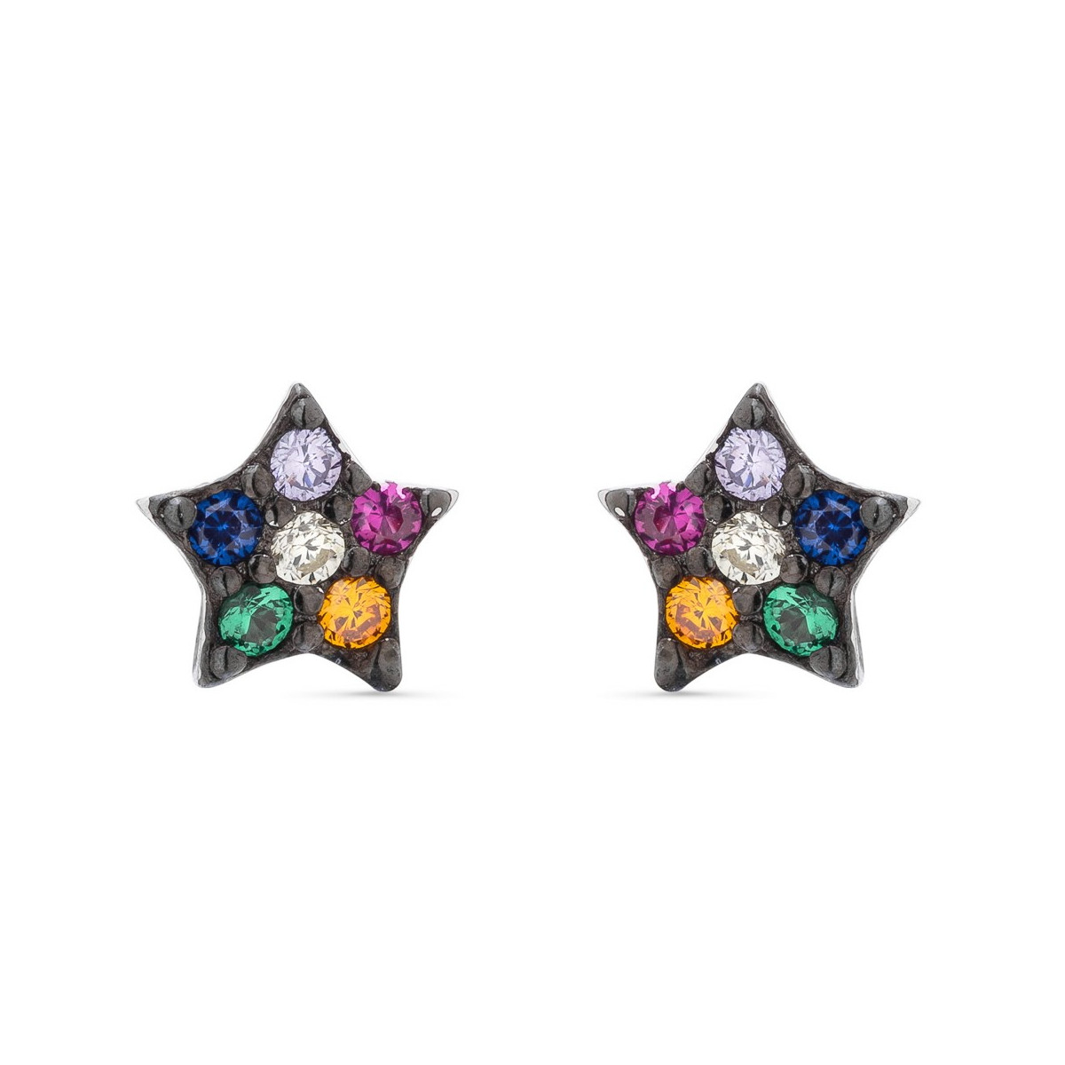 PENDIENTE ESTRELLA CIRCONITAS MULTICOLOR - PE5805/24