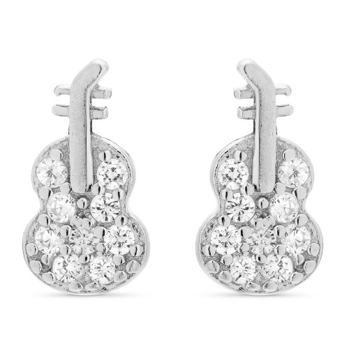 PENDIENTE GUITARRA CIRCONITAS - PE5806