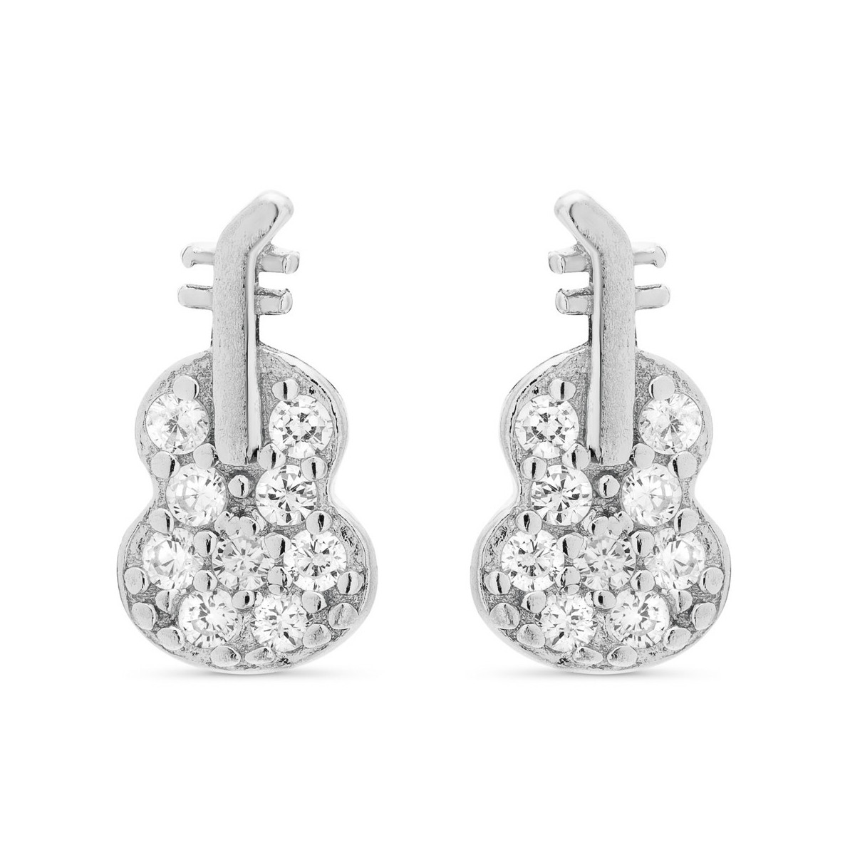 PENDIENTE GUITARRA CIRCONITAS - PE5806