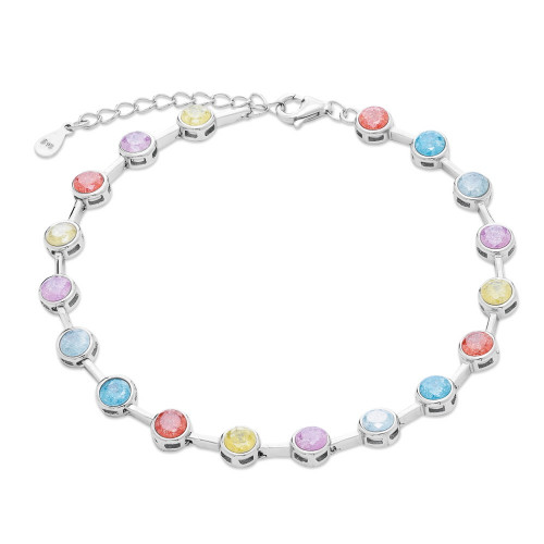 PULSERA CHATON BARRA MULTICOLOR - PU5011/24