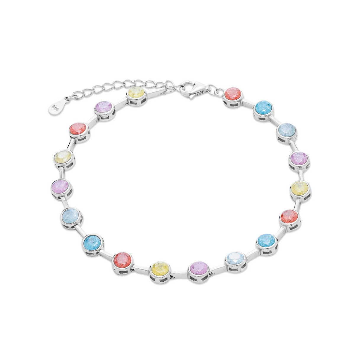 PULSERA CHATON BARRA MULTICOLOR - PU5011/24