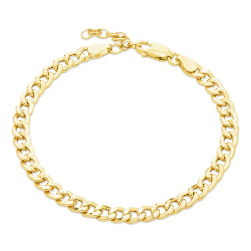 PULSERA BARBADA HUECA CON EXTENSION - PU4989CH