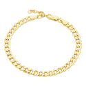 PULSERA BARBADA HUECA CON EXTENSION - PU4989CH
