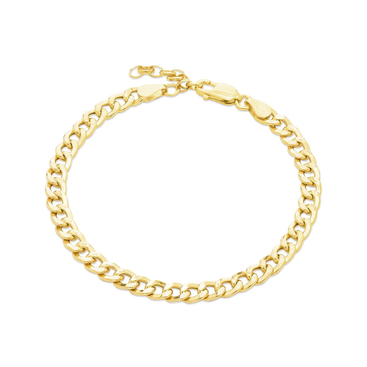 PULSERA BARBADA HUECA CON EXTENSION - PU4989CH