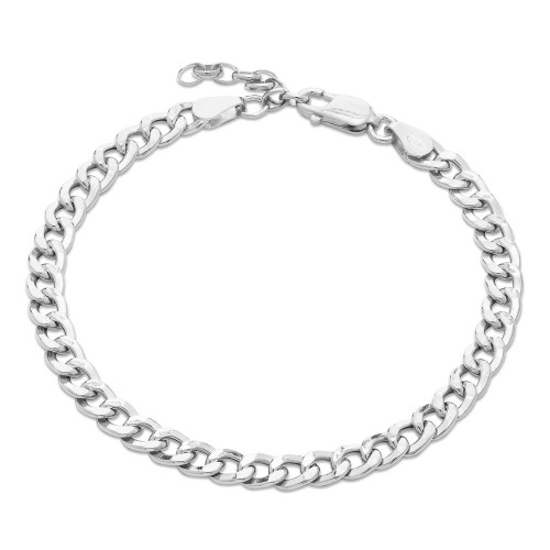PULSERA BARBADA HUECA CON EXTENSIÓN - PU4989R