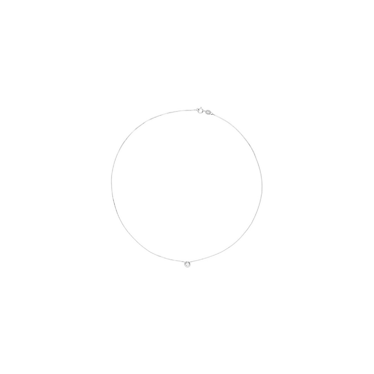 GARGANT. CHATON CON CZ 5MM - GA1385/04