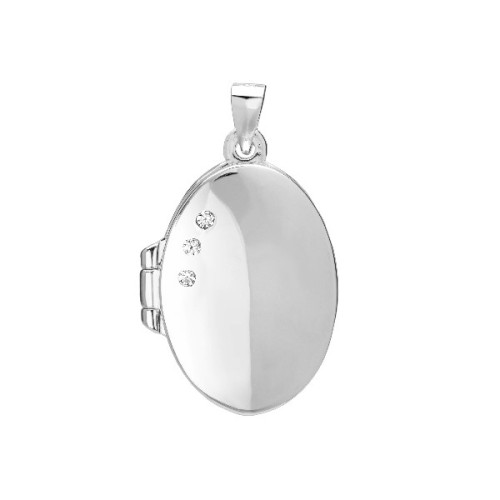 COLGANTE PORTA FOTO 25X18MM OVAL 3 CZ - CO2835R