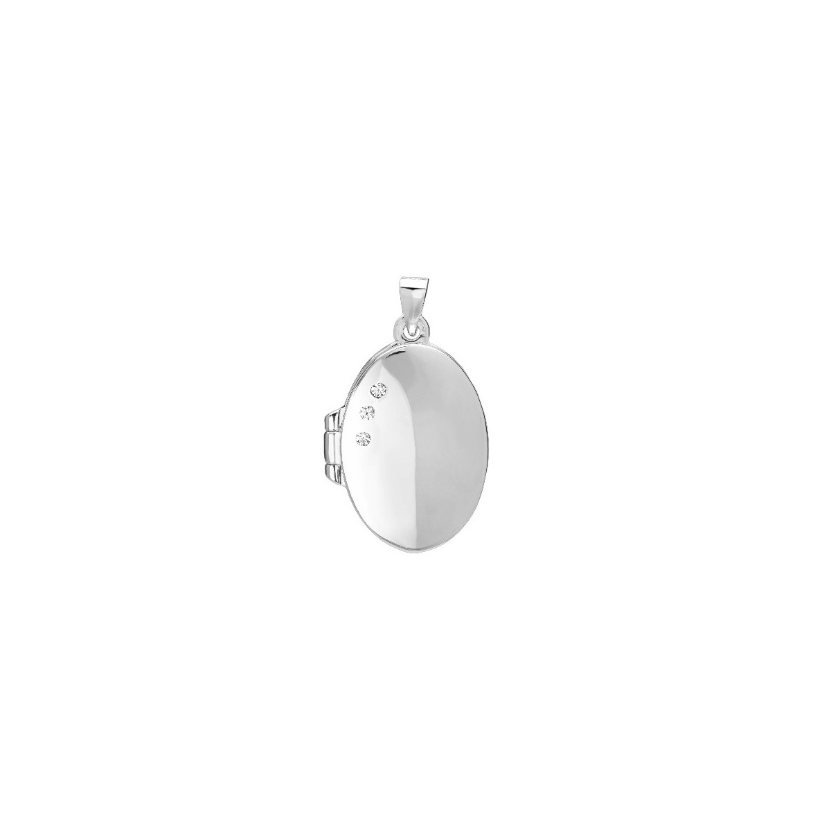 COLGANTE PORTA FOTO 25X18MM OVAL 3 CZ - CO2835R