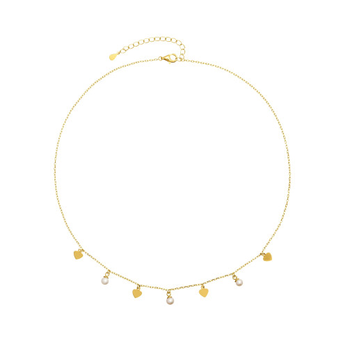 GARG. 4 CORAZONES + 3 PERLAS NATURALES - GA1505CH