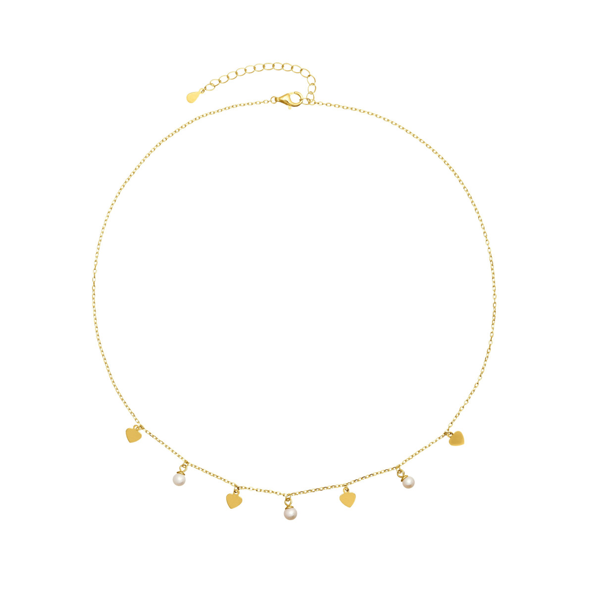 GARG. 4 CORAZONES + 3 PERLAS NATURALES - GA1505CH
