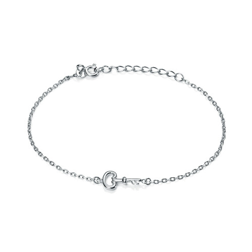 PULSERA LLAVE PLATA CENTRO - PU3946