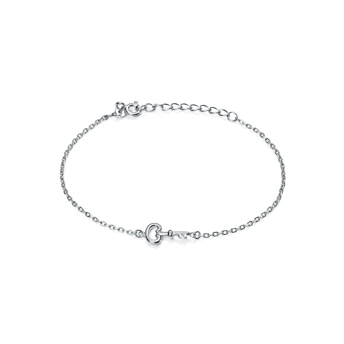 PULSERA LLAVE PLATA CENTRO - PU3946