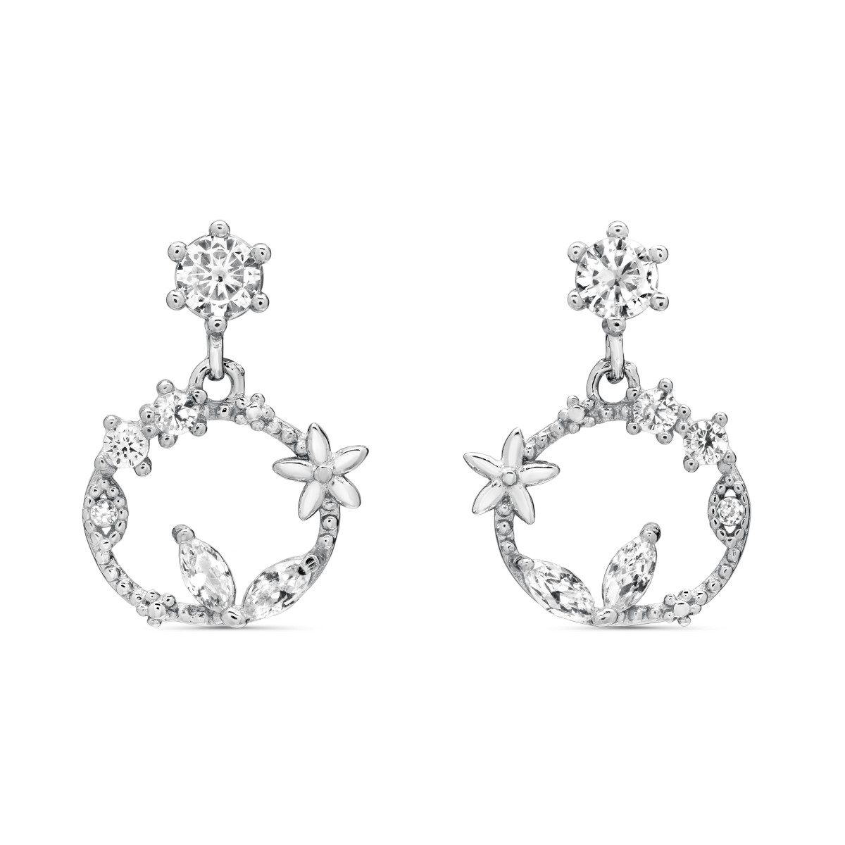 PENDIENTE CZ GARRAS CIRCULO COLGANDO CZ - PE5885R