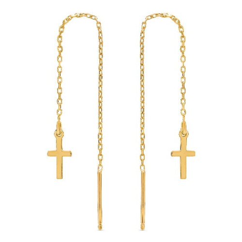 PENDIENTE CRUZ CADENA CH  - PE4715CH