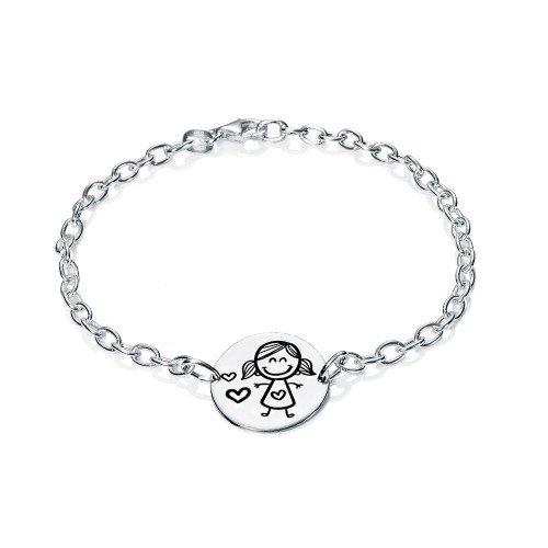 PULSERA MEDALLA NIÑA - PU4090