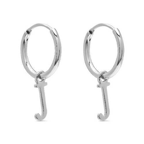 PENDIENTE ARO 1,5 X 13MM LETRA J - PE5899R/J