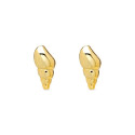 PENDIENTE CARACOLA LISA CHAPADO - PE5855CH
