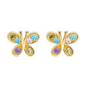PENDIENTE MARIPOSA ALAS MULTICOLOR - PE5865/24CH