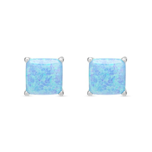PENDIENTE CUADRADO GARRAS OPAL AZUL - PE5869/15