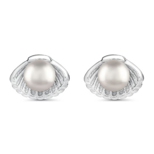 PENDIENTE CONCHA CON PERLA NATURAL - PE5878R