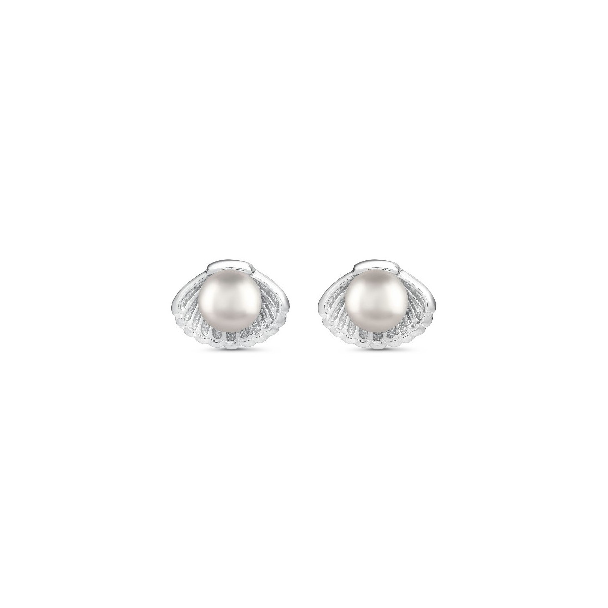 PENDIENTE CONCHA CON PERLA NATURAL - PE5878R