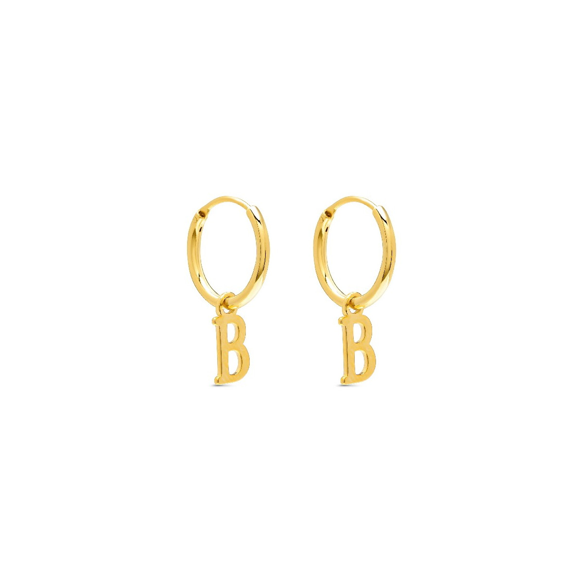 PENDIENTE ARO 1,5 X 13MM LETRA B - PE5899CH/B